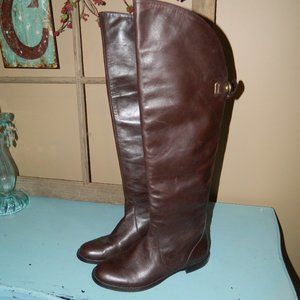 Coach Cheyenne Brown Soft Leather Riding Boots Size 6B